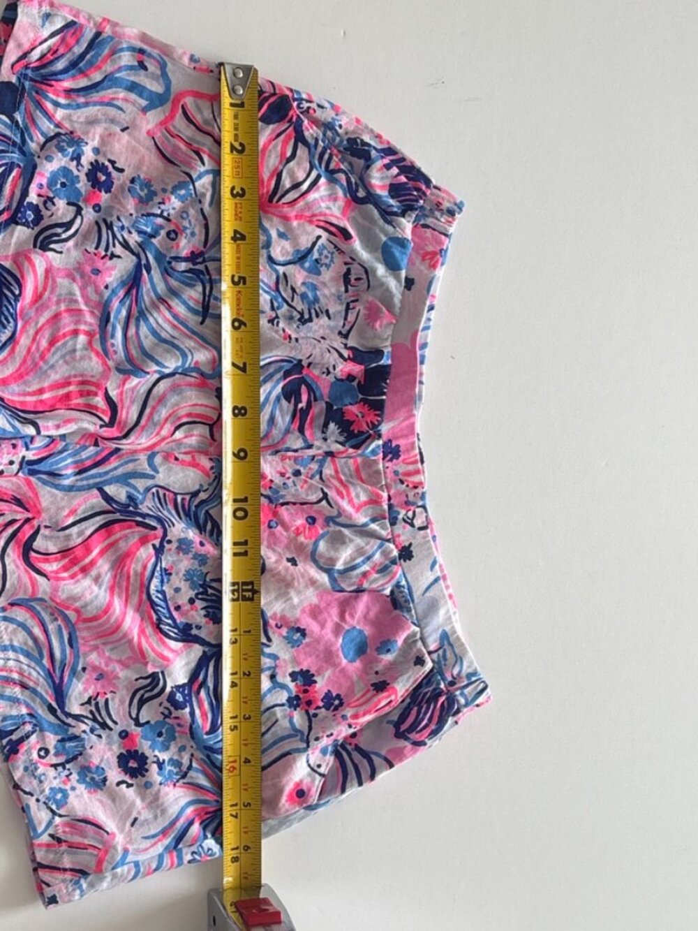Girls' Lilly Pulitzer Knit Pull On Shorts Pink Blue Preppy Nautical XL (12-14) - Picture 8 of 10